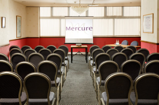The Ambassador Suite at Mercure Ayr Hotel, set up for a meeting