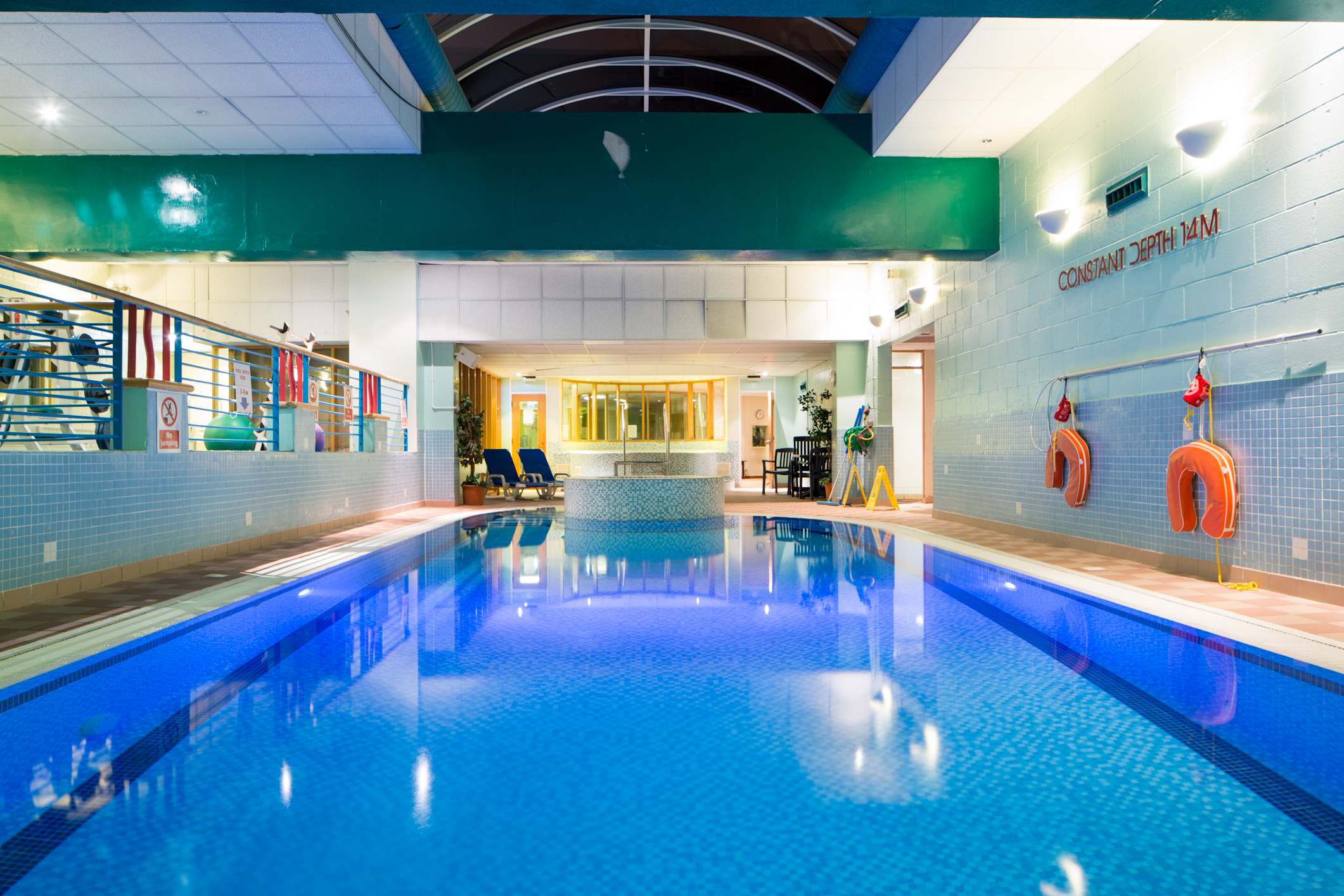 Swimming pool at the Feel Good Health Club at Mercure Ayr Hotel