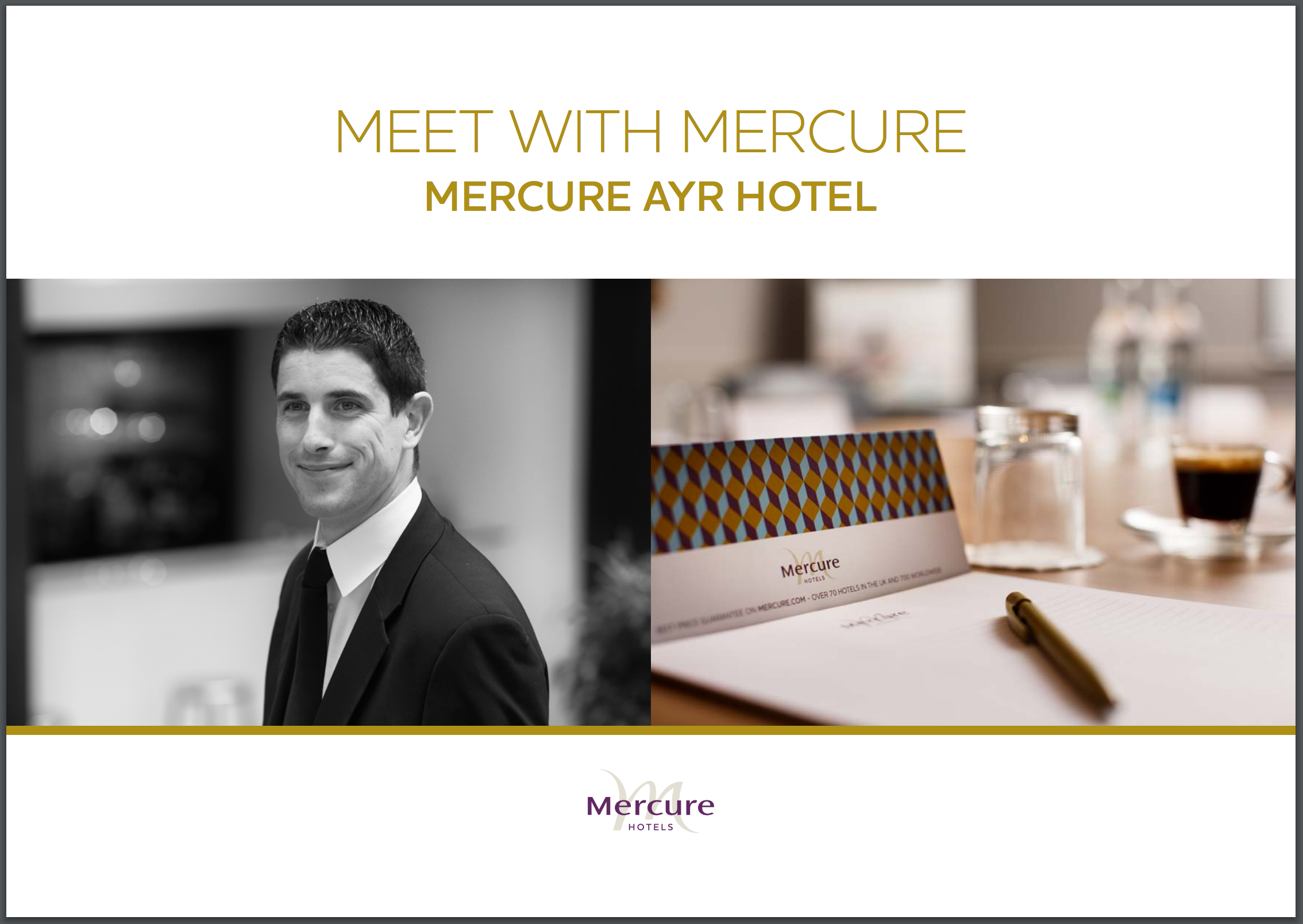 Mercure Ayr Hotel Meetings Brochure Cover