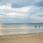 People enjoying Ayr Beach, nearby Mercure Ayr Hotel