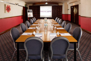 The Presidential Suite set up for a meeting at Mercure Ayr Hotel