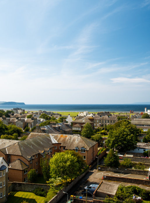 Views of Ayr town and seafront from the hotel