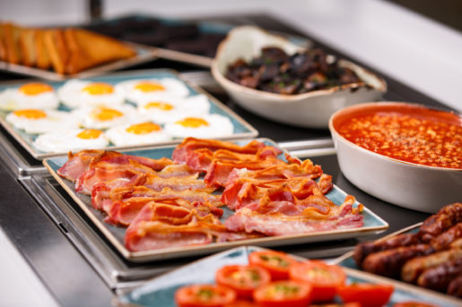 Breakfast buffet at Mercure Ayr Hotel